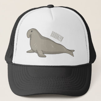 Casquette Illustration de dessin de phoque éléphant