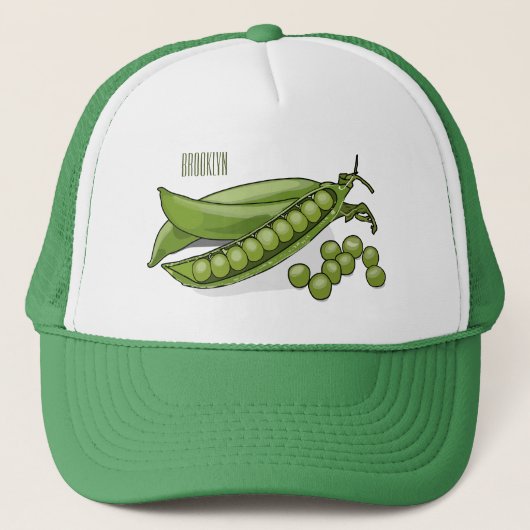 Casquette Illustration de dessin de pois (Devant)