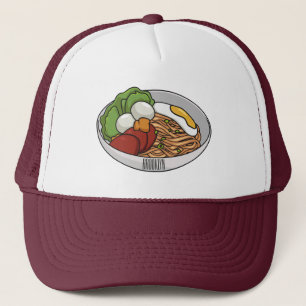 Casquette Illustration de dessin sur les nouilles