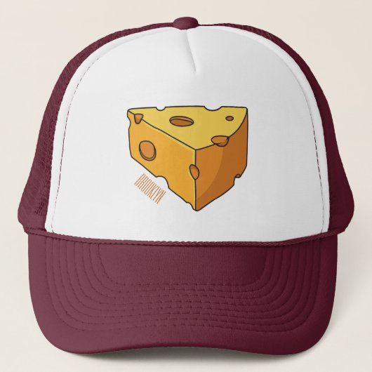 Casquette Illustration de fromage (Devant)