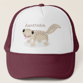 Casquette Illustration de gecko tan tan mignon (Devant)