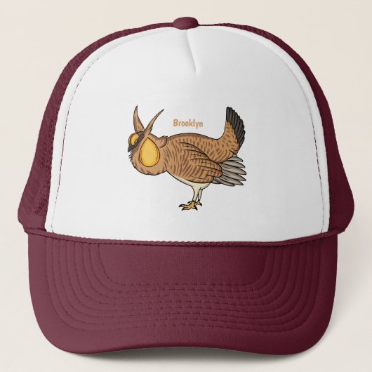 Casquette Illustration de la bande dessinée de poulet de pra (Devant)