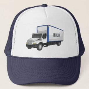 Casquette Illustration de la caricature du camion-boîte