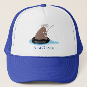 Casquette Illustration de la pêche de l'ourson mou