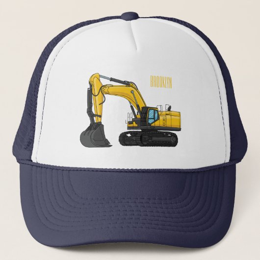 Casquette Illustration de la pelle Crawler (Devant)