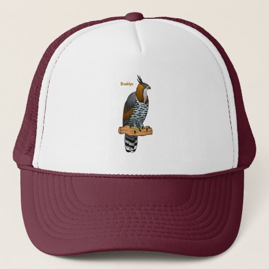 Casquette Illustration de l'aigle à faucon orné (Devant)