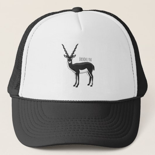 Casquette Illustration de l'antilope Blackbuck (Devant)