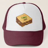 Casquette Illustration de Lasagna (Devant)