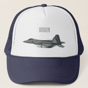 Casquette Illustration de l'avion de chasse