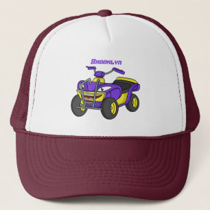 Casquette Illustration de moto Purple Quad