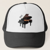 Casquette Illustration de piano (Devant)