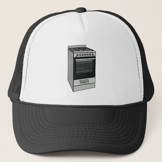 Casquette Illustration de poêle électrique (Devant)