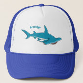 Casquette Illustration de requin marteau (Devant)