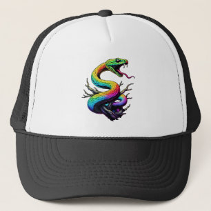 Casquette Illustration de serpent coloré
