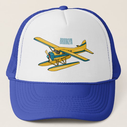 Casquette Illustration d'hydravion (Devant)