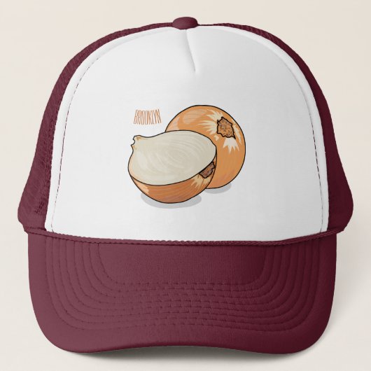 Casquette Illustration d'oignon (Devant)