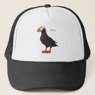 Casquette Illustration d'oiseau bouffon touffu