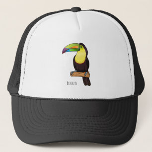 Casquette Illustration d'oiseau toucain à bec de Keel