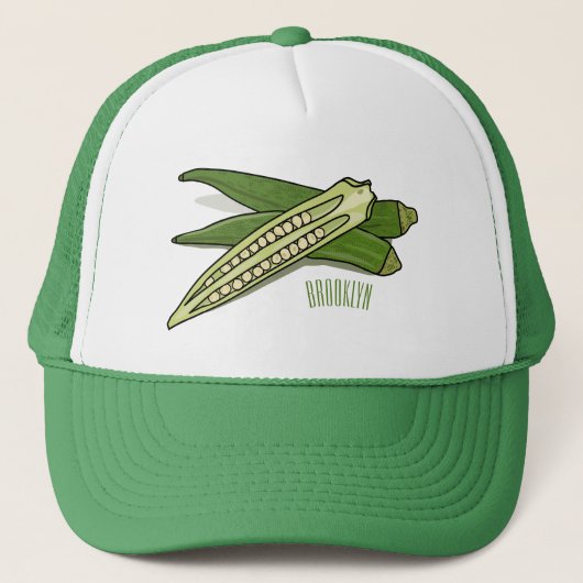 Casquette Illustration d'Okra (Devant)
