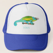 Casquette Illustration du caméléon de Jackson (Devant)