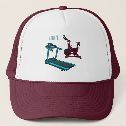 Casquette Illustration du tapis roulant et de la bande dessi (Devant)