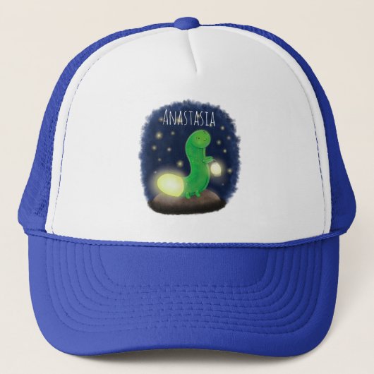Casquette Illustration du ver vert mou (Devant)