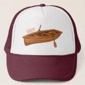 Casquette Illustration d'un bateau à roues (Devant)