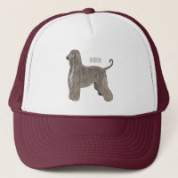 Illustration d'un chien hound afghan