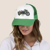 Casquette Illustration d'une moto de croiseur militaire (En situation)
