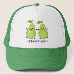 Casquette Illustration d'une paire de poires mignonne