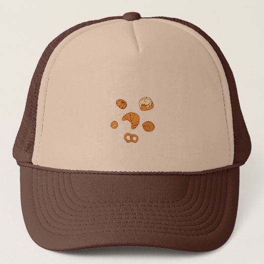 Casquette Illustration of bread (Devant)