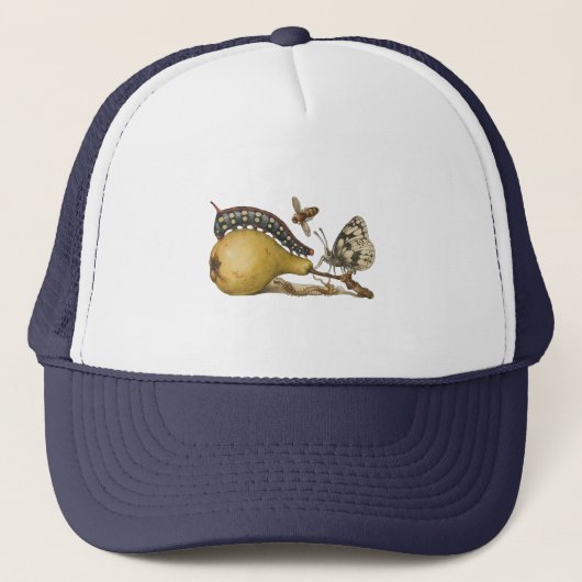 Casquette Illustration Papillon Abeille Fruit Insecte (Devant)