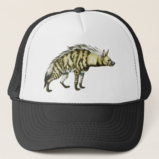 Casquette Illustration sauvage d'animal d'hyène (Devant)