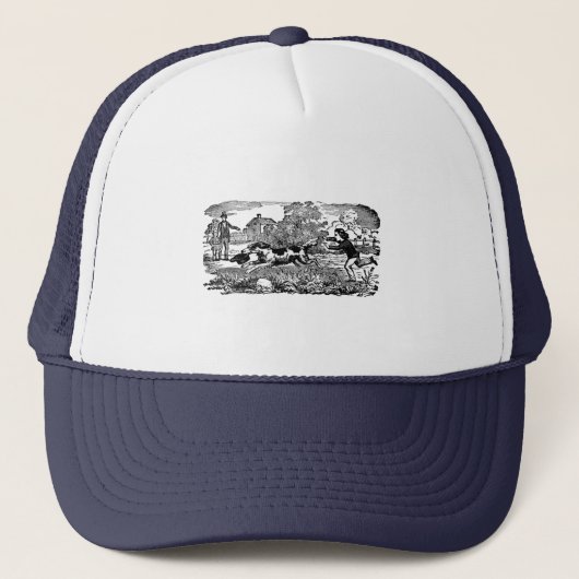 Casquette Illustration victorienne d'art antique d'animal de (Devant)