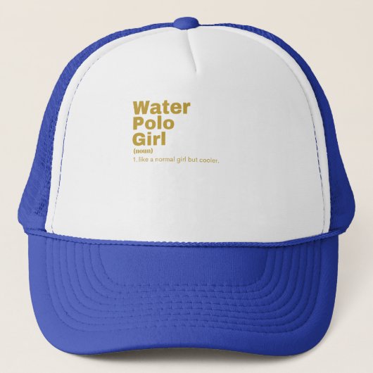 Casquette ilm Girl - Water Polo (Devant)