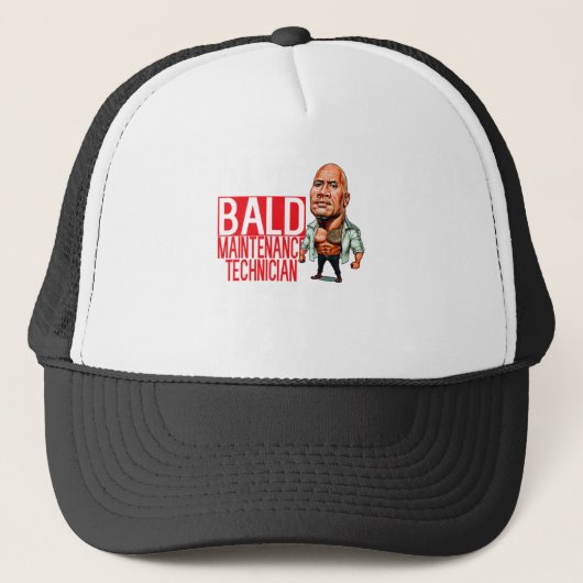 Casquette I'm The Bald Maintenance Technician  Job Gift Idea (Devant)