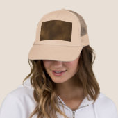 Casquette Image de cuir Brown (En situation)