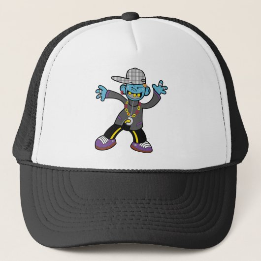Casquette Image de dessin Hip hop ! (Devant)