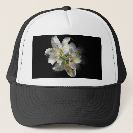 Casquette Imaginaire blanc Lilies (Devant)