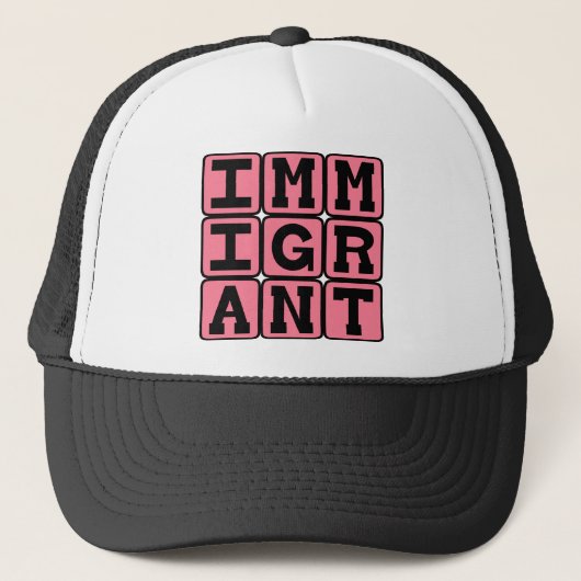 Casquette Immigrant, visiteur étranger (Devant)