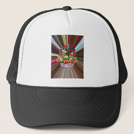 Casquette Impression d'art de la Saint-Valentin (Devant)