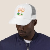 Casquette Inde Indian Cricket Player Batsman Design Trucker (En situation)