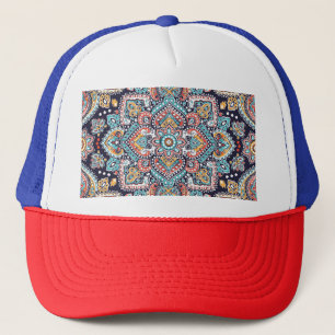 Casquette Indian Paisley : Motif ethnique mandala