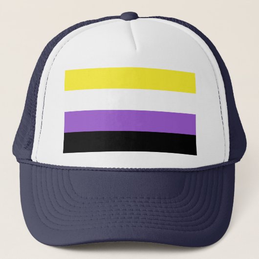 Casquette Indicateur de fierté non binaire (Devant)