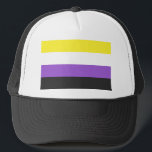 Casquette Indicateur non binaire<br><div class="desc">Indicateur non binaire, non binaire, non binaire, enby, non binaire, pride, flag, agender, sans sexe, sexe, pangender, bigender</div>