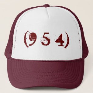 Casquette Indicatif régional 954 Chapeau de camion