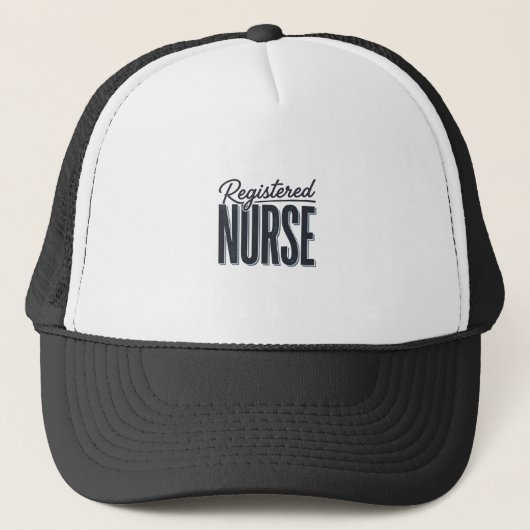 Casquette Infirmière diplômée Script Typographie Vector Desi (Devant)