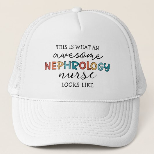 Casquette Infirmière en néphrologie drôle Appréciation stupé (Devant)