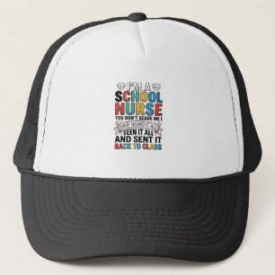 Casquette Infirmière scolaire a tout entendu T-shirt drôle p