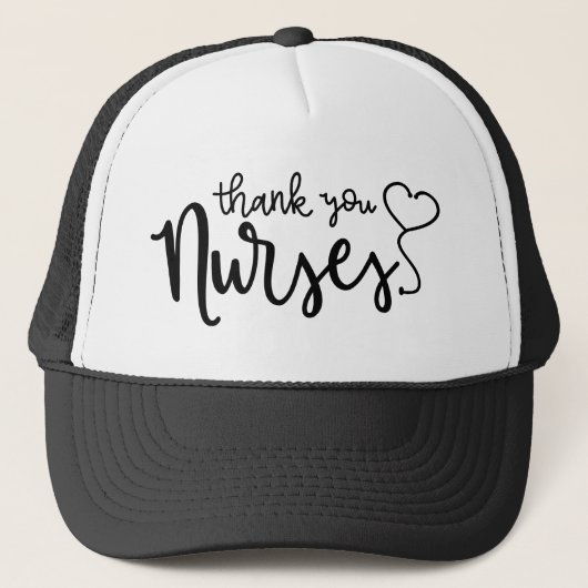 Casquette Infirmières Mercis | Script fantaisie (Devant)
